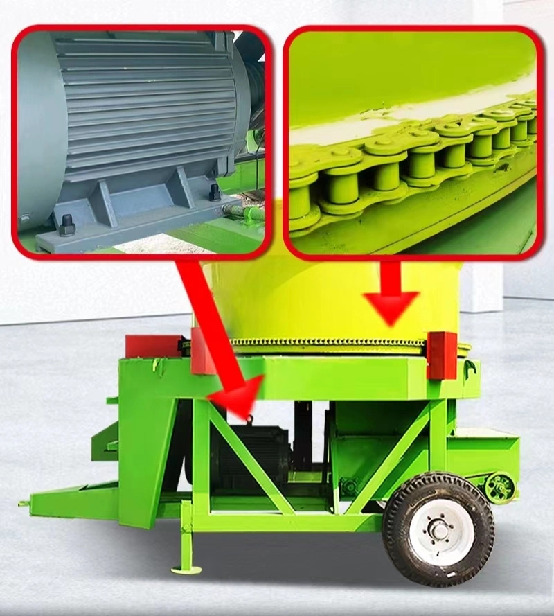 5t/H Agricultural Hay Bale Crusher Wheat Straw Hay Bale Crusher Corn Straw Hammer Mill