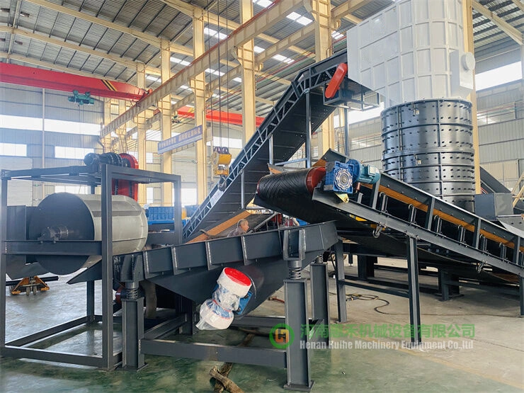 Huihe Scrap UBC Hammer Shredder Recycling Line with Separation