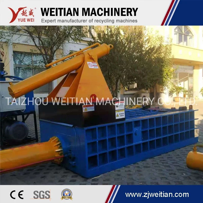 Automatic Metal Scrap Baler Aluminium Iron Cans Compressing Baling Machine for Cans Recycling No Need Strapping