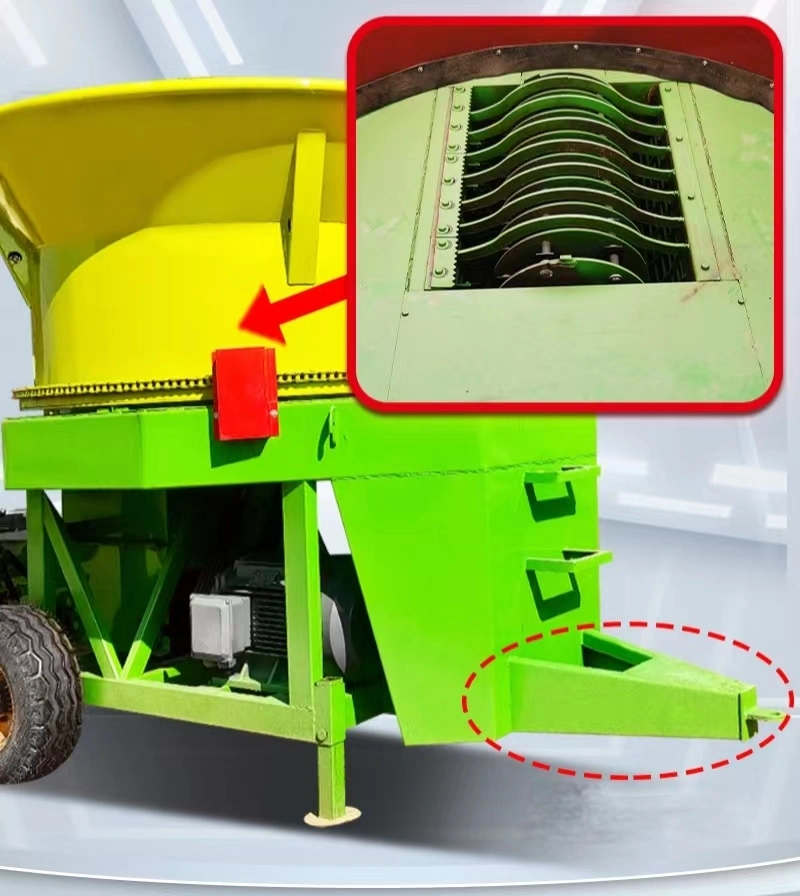 5t/H Agricultural Hay Bale Crusher Wheat Straw Hay Bale Crusher Corn Straw Hammer Mill